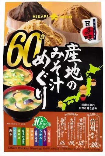 ひかり味噌 産地のみそ汁めぐり 60食